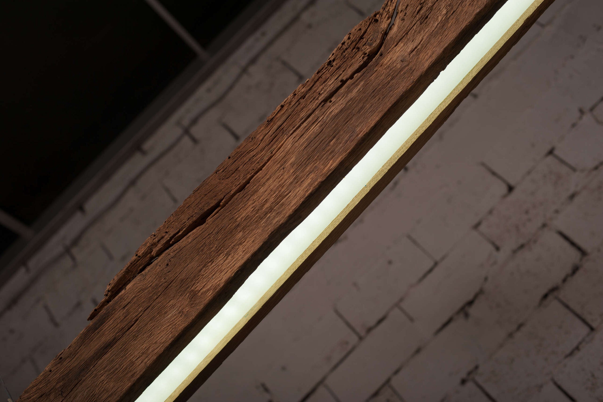 Wooden chandelier