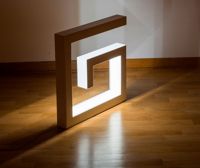 Labyrinth floor lamp