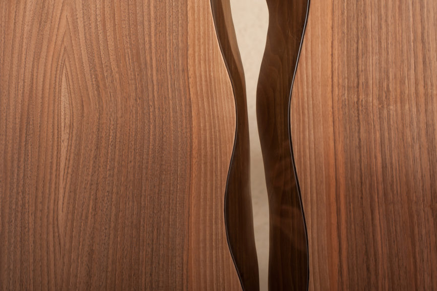Wood - Metal Dining Table